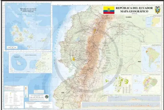 Mapa Geográfico del Ecuador