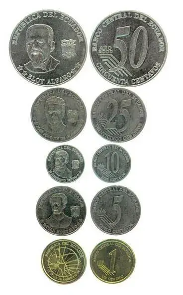 Monedas y billetes del Ecuador - Moneda nacional