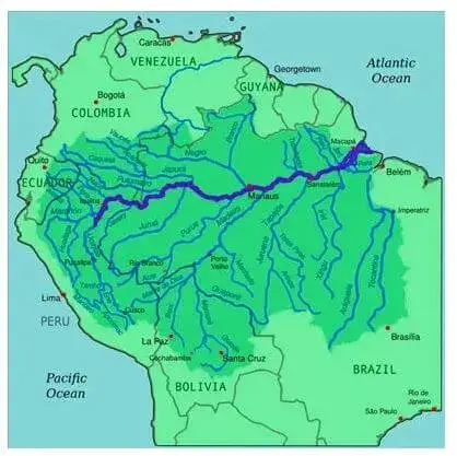 Ríos más importantes del Ecuador - Red hidrográfica