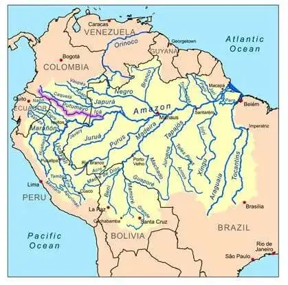 Ríos más importantes del Ecuador - Río Putumayo