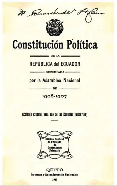 Todas las Constituciones del Ecuador - Décimo segunda Constitución, o Constitución de 1906.