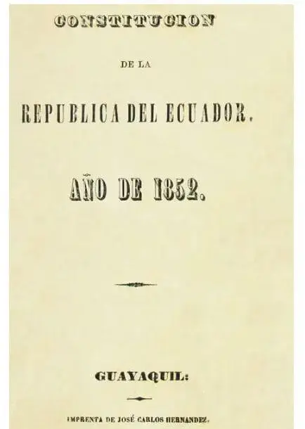 Todas las Constituciones del Ecuador - Sexta Constitución, o Constitución de 1852.