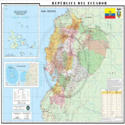 mapa político Ecuador