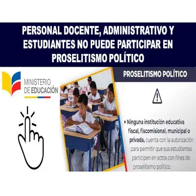 personal docente administrativo estudiantes no pueden participar en el procelitismo político