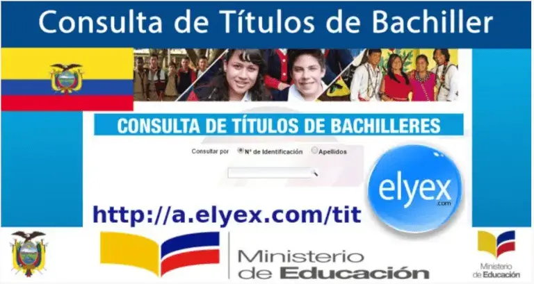 Consulta Título de Bachiller Ministerio de Educación Ecuador Online Gratis Imprimir