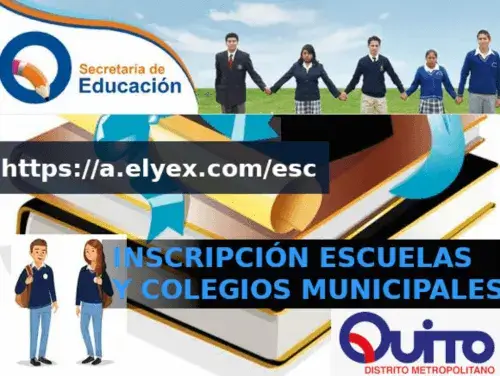 Quito Inscripciones en escuelas y colegios Municipales en linea gratis