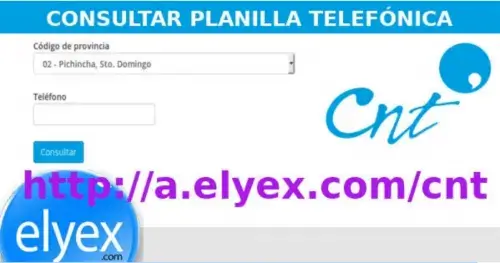 Consulta Planilla Telefónica Cnt Imprimir Valor Andinatel Ecuador Factura Electrónica