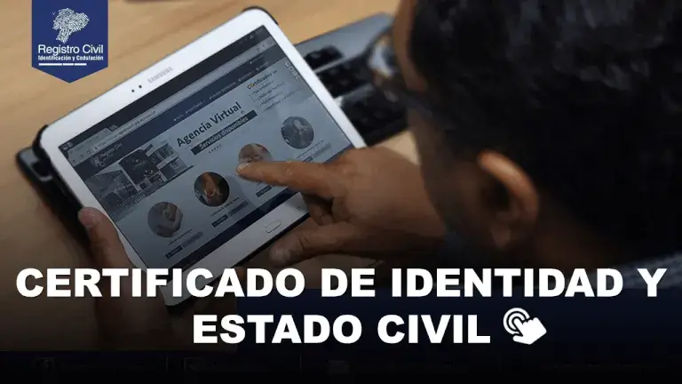 certificado de identidad y estado civil