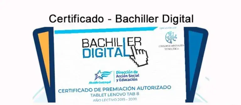 certificado bachiller digital