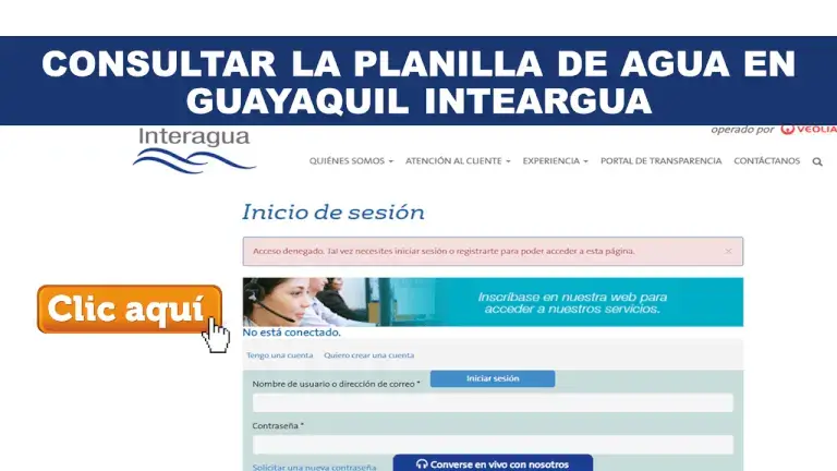 consultar planilla de Agua Guayaquil