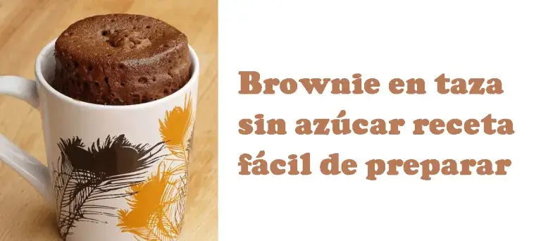 brownie en taza
