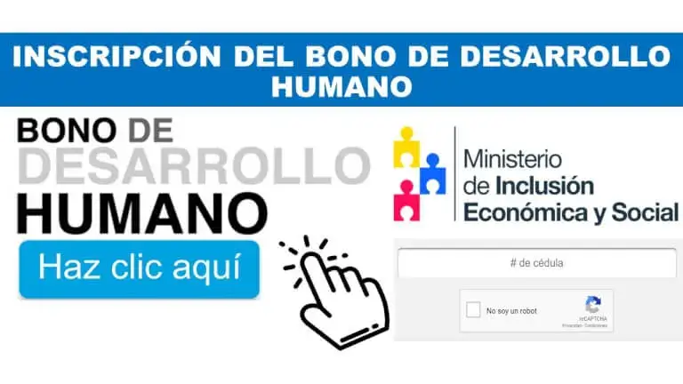 inscripción al bono de desarrollo humano