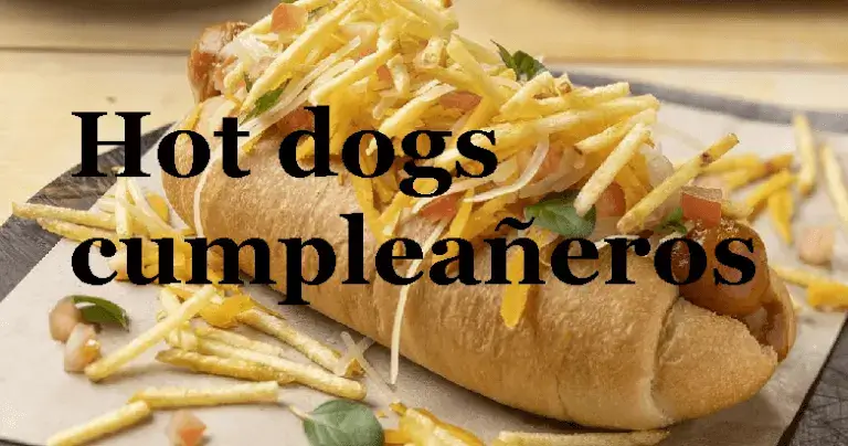 hot dogs cumpleañeros
