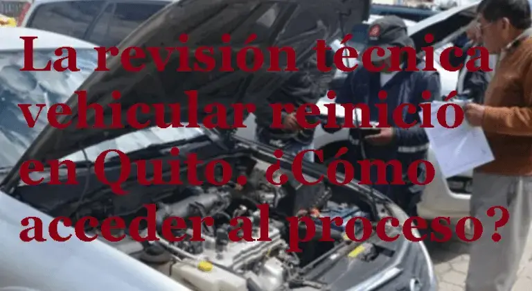 proceso de revisión técnica vehicular