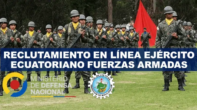 reclutamiento al ejército ecuatoriano