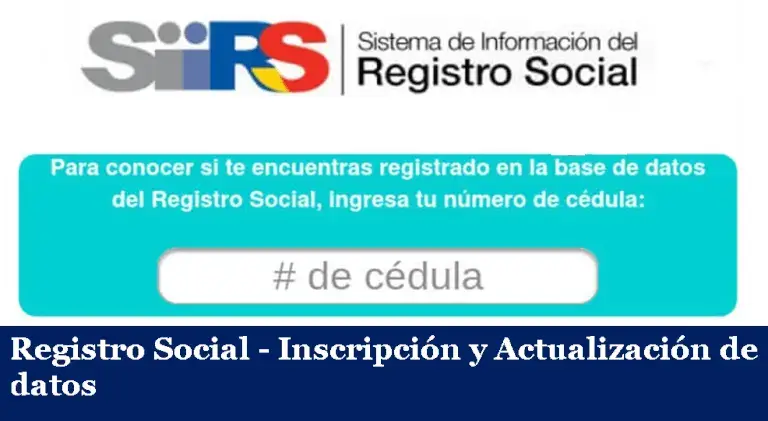inscripción registro social