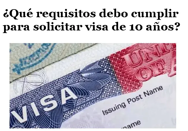 Requisitos para solicitar visa