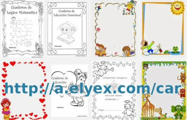 Caratulas para niños cuadernos, Imágenes Imprimir Dibujos 2023 brenp
