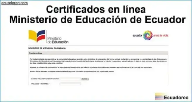 certificado linea ministerio educacion