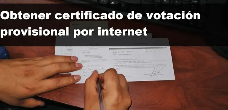 obtener certificado de votación