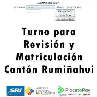 turno revisión vehicular rumiñahui