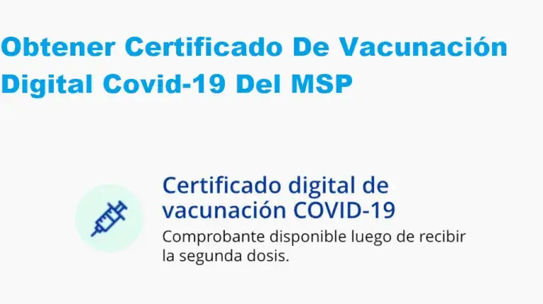 obtener certificado de vacunación