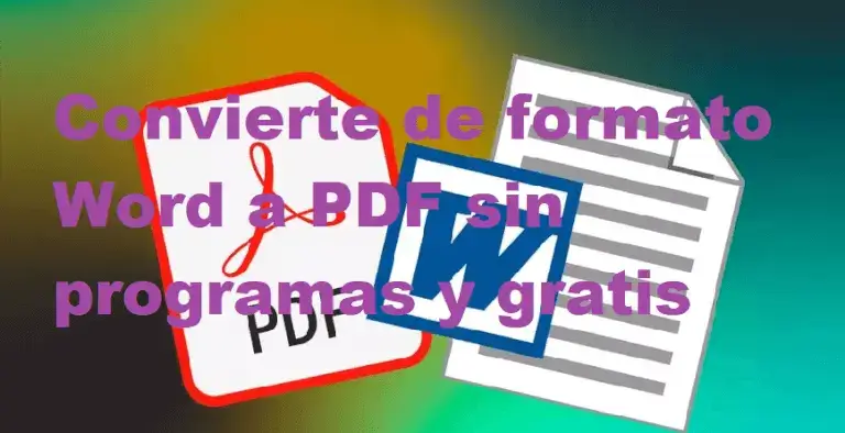 convierte de formato word a pdf