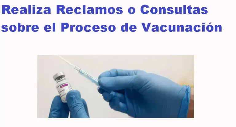 reclamos sobre el proceso de vacunación