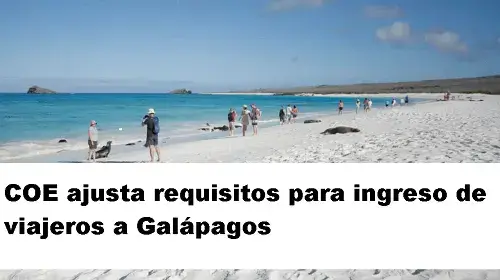 ingreso de viajeros a galápagos