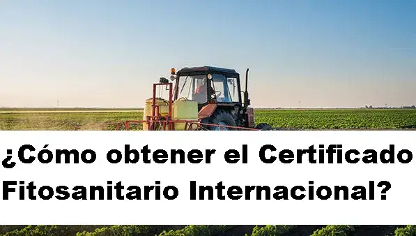 certificado fitosanitario internacional
