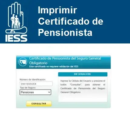 imprimir certificado de pensionista