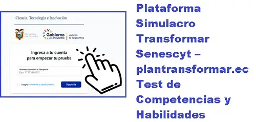 plataforma simulacro transformar senescyt