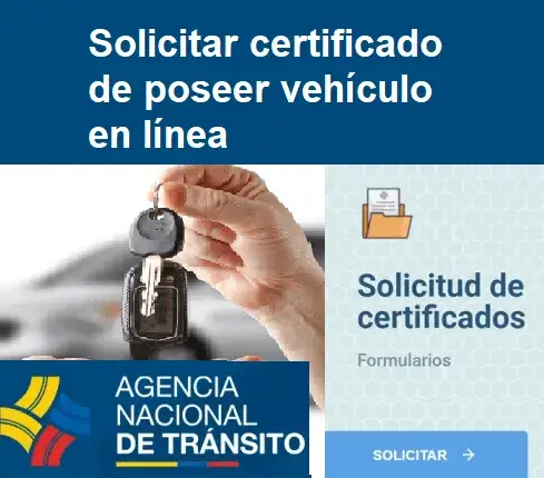 certificado de poseer vehículo