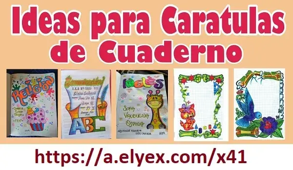 Conoce los modelos de carátulas para cuadernos