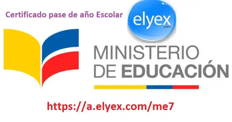 certificado pase año escolar