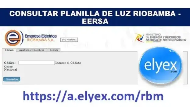 consultar planilla luz riobamba eersa