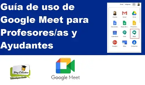guía de uso de google meet