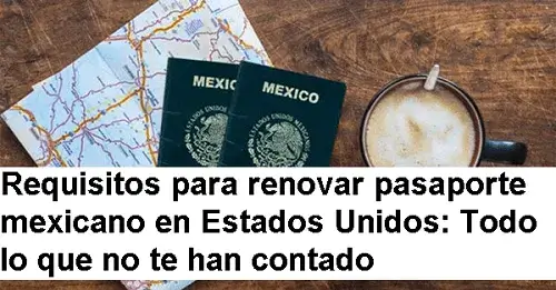 renovar pasaporte mexicano en estados unidos