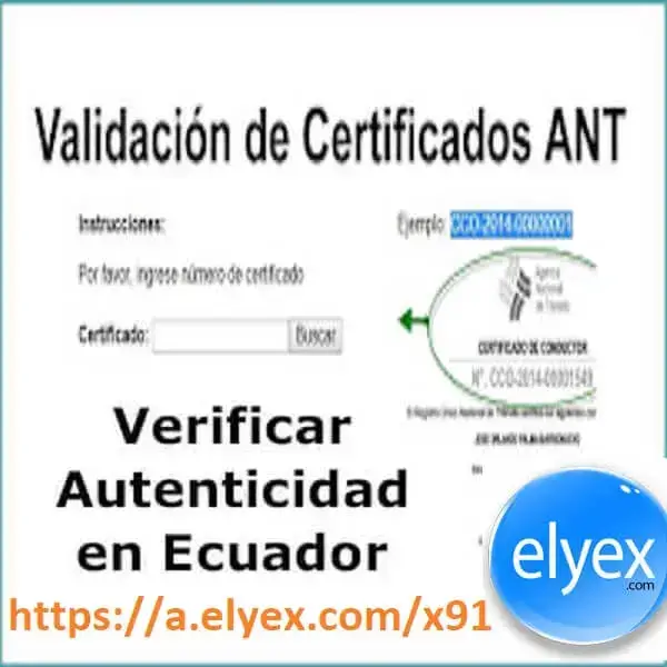 Validación de Certificados ANT