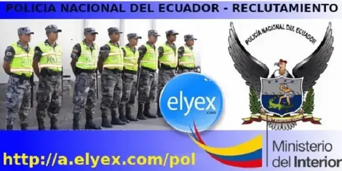 captura pantalla policia nacional ecuador reclutamiento
