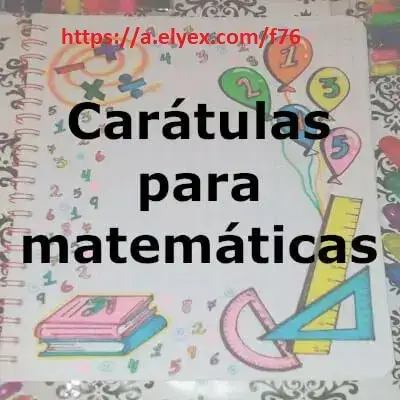 carátulas cuadernos matemáticas fáciles dibujar