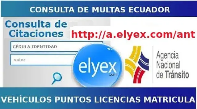 consulta multas ant ecuador elyex placa cédula