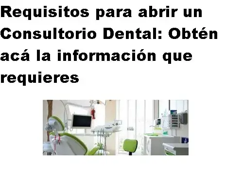requisitos para abrir un consultorio dental