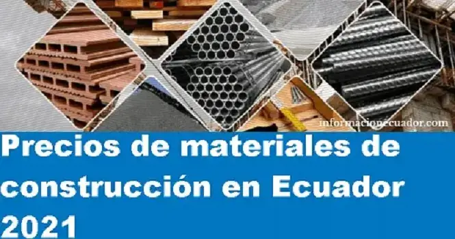 precios materiales construcción ecuador