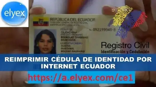 reimpresión cédula identidad ecuador