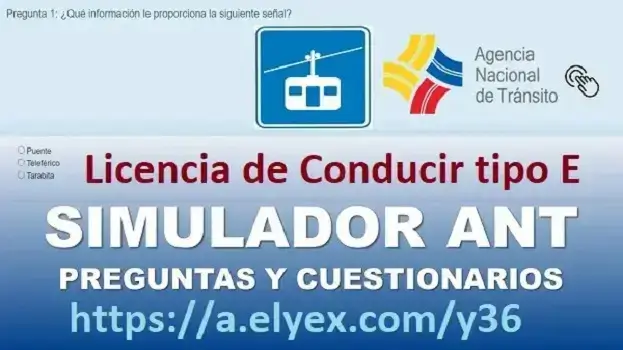 simulador ant preguntas para licencia conducir tipo e