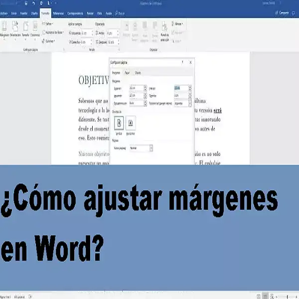 ajustar márgenes en word