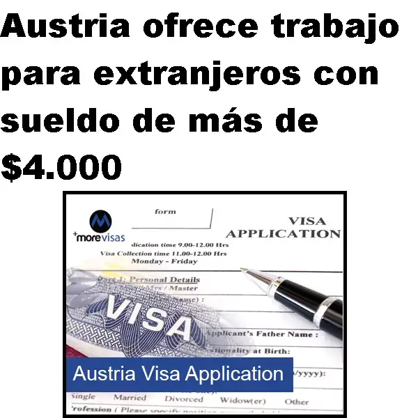 trabajo para extranjeros en austria