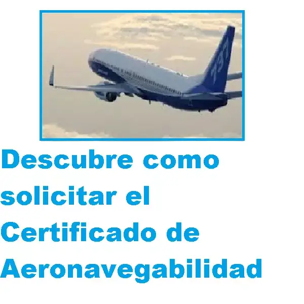 solicitar el certificado de aeronavegabilidad