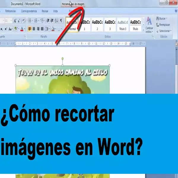 como recortar imagenes word